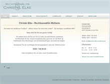 Tablet Screenshot of kanzlei-elke-muelheim.de